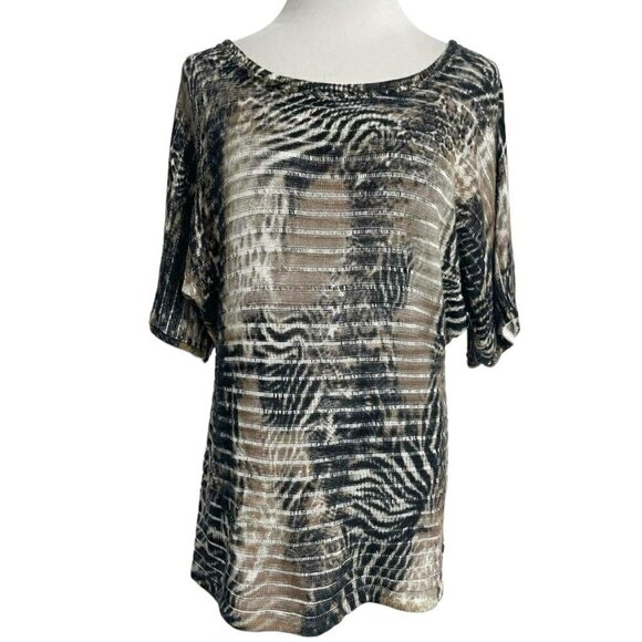 Alberto Makali Medium  Top Blouse Abstract Art To Wear - Picture 1 of 5